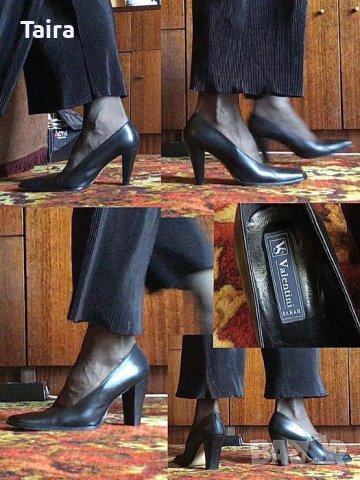 Италиански обувки Sarah Valentini номер 39 кожени на ток, снимка 6 - Дамски елегантни обувки - 37586229