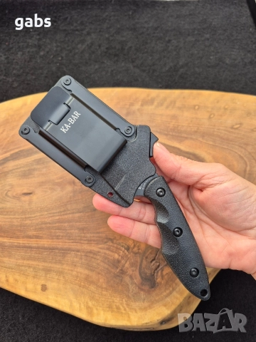 Нож KA BAR Hinderer 2485 с фиксирано острие,фултанг с кания, снимка 11 - Ножове - 52838446