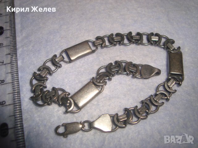 УНИКАЛНО РЯДКА СРЕБЪРНА ВИНТИДЖ ГРИВНА ОКСИДИРАНО " ЧЕРНО " СРЕБРО 925 ПРОБА РЕТРО АРТ ПЛЕТКА 32519, снимка 9 - Гривни - 38323665