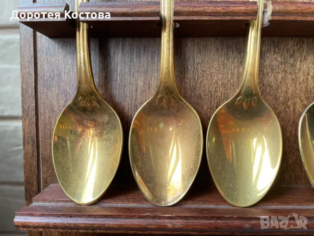 Красиви позлатени лъжички от Англия с пеперуди, снимка 11 - Антикварни и старинни предмети - 50211511
