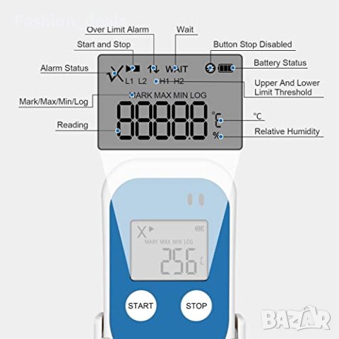 Нов Цифрова сонда Уред Регистратор на данни за температурата и влажността , снимка 9 - Други стоки за дома - 42201342