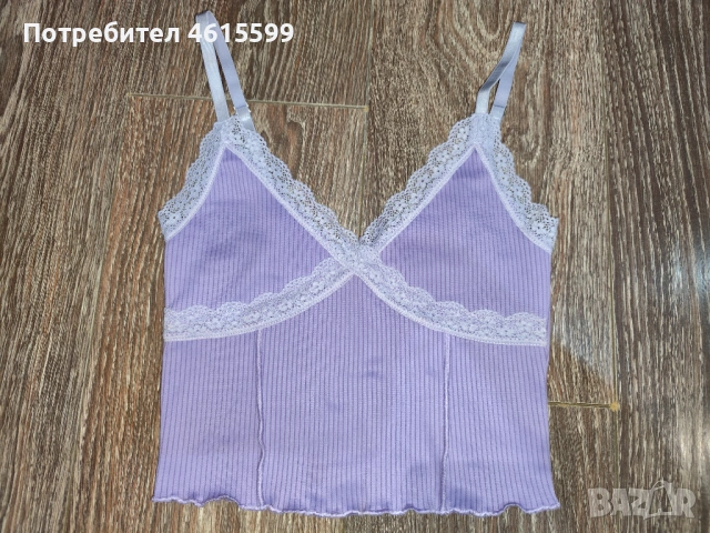 къс топ на H&M, снимка 3 - Корсети, бюстиета, топове - 53951366