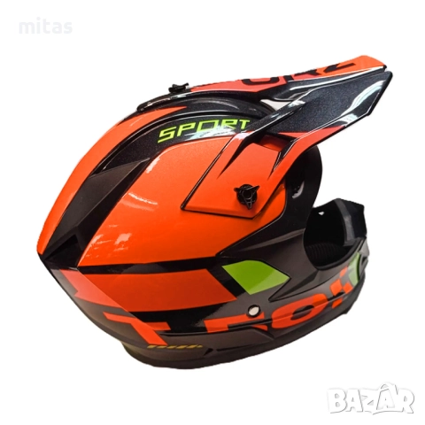 Кросова каска ORZ Sport, Full Face, DOT, Размер: S -Вело, Мото, Скутер, снимка 5 - Аксесоари за велосипеди - 51610532