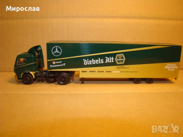 HERPA H0 1/87 MERCEDES BENZ КАМИОН МОДЕЛ КОЛИЧКА