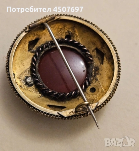 Спебърна брошка от 19 ти век., снимка 3 - Антикварни и старинни предмети - 53047626