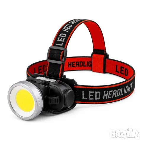 Акумулаторен COB LED челник с USB Type-C