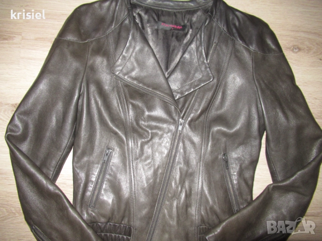 ЕСТЕСТВЕНА КОЖА--СТРАХОТНО ЯКЕ--S номер , снимка 3 - Якета - 51944354