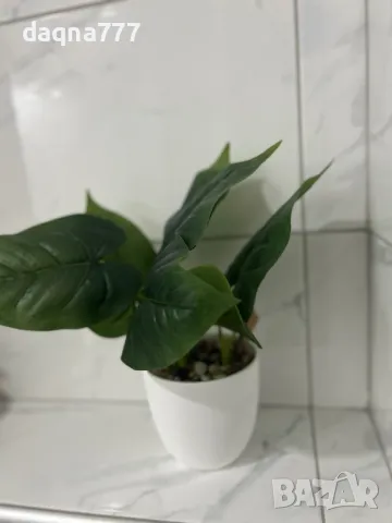 Красиво изкуствено растение в саксия, Cozevdnt, зелено, снимка 11 - Изкуствени цветя - 50433765