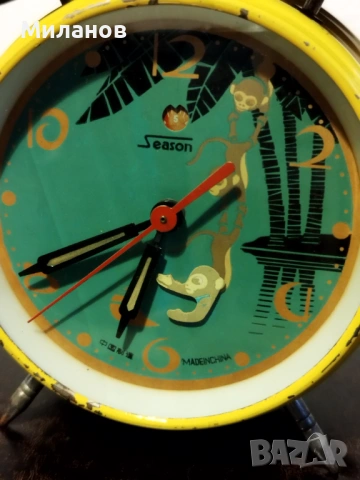 Стар анимиран будилник, настолен часовник, снимка 8 - Антикварни и старинни предмети - 53943060