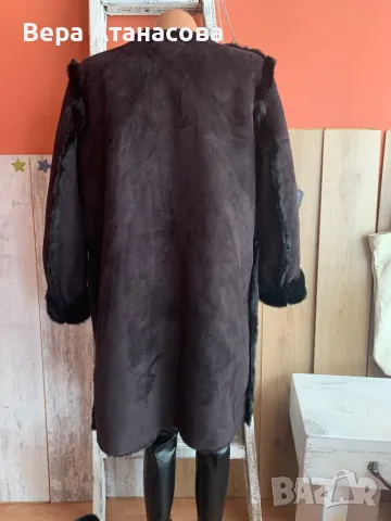 💄🔝💄 H&M🧣 красиво палто с пухена подплата🤍 л размер🔝, снимка 2 - Палта, манта - 48327837