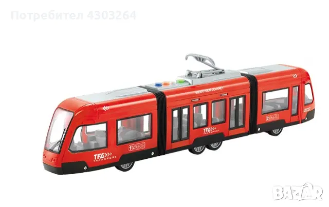 Детска играчка трамвай, снимка 3 - Коли, камиони, мотори, писти - 48009375