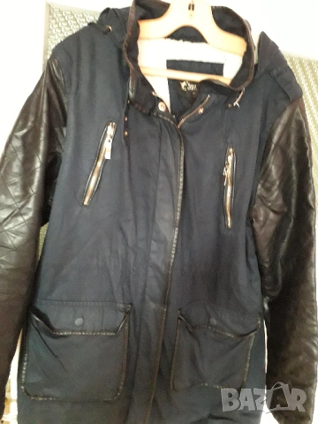 Мъжко яке с качулка, с топла подплата XL-2XL, снимка 4 - Якета - 54023219