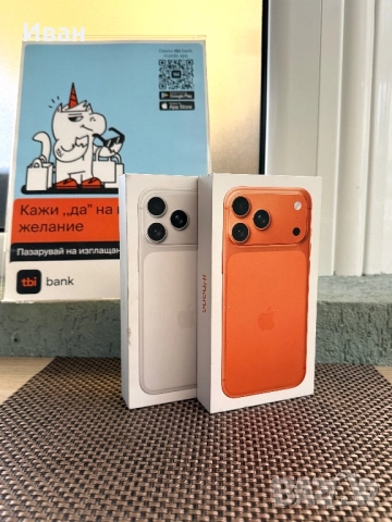 512!*ЛИЗИНГ*iPhone 17 Pro Max Orange /Silver*айфон 17 про макс оранжев, снимка 2 - Apple iPhone - 52576344