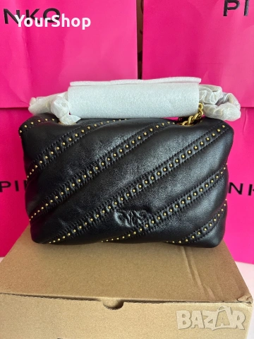 PINKO Мini Love Puff – оригинална кожена чанта | НОВА, снимка 3 - Чанти - 54048264