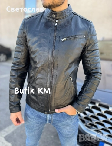 Нови Мъжки якета от естествена кожа , снимка 16 - Якета - 52239500