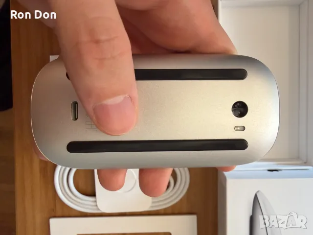 Apple Magic Mouse USB-C (A3204) – безжична мишка, бяла, снимка 3 - Клавиатури и мишки - 56311782