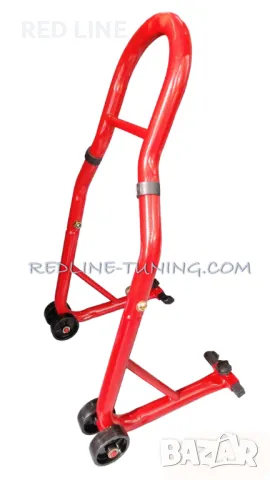 Комплект от 2 бр.стойки за мотоциклет, предна и задна с 3 вида накрайници, снимка 5 - Аксесоари и консумативи - 48859570