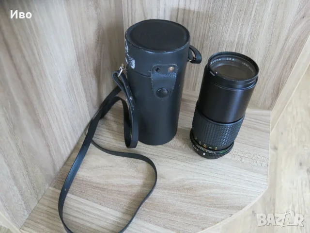 Обектив Mamiya 200mm f4 Sekor E, с филтър Hoya 52mm UV(O)