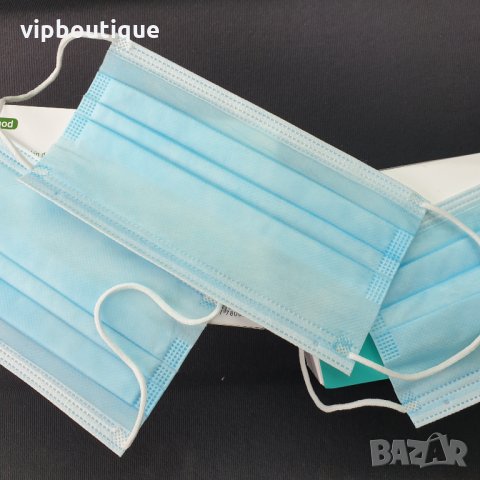 Медицински Еднократни Трипластови Предпазни Маски За Лице, снимка 4 - Медицински консумативи - 29235797