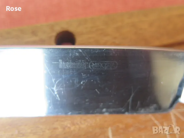 Нож и вилица,масат Солинген ,ЗА СКАРА,БАРБЕКЮ,дъска за рязане -тиково дърво, снимка 7 - Прибори за хранене, готвене и сервиране - 49279976