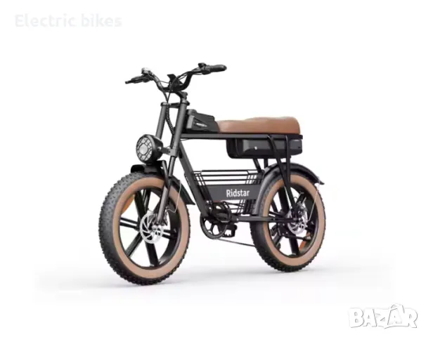 Електрически велосипед Ridstar CR20 – 1000W, 48V, 20" Fat гуми, 15Ah, снимка 2 - Велосипеди - 49914612