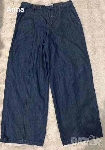 Стилен костюм. Материал: лек деним. Пролетно-лятен. Размер M. Марка: Zara., снимка 2 - Костюми - 53900863