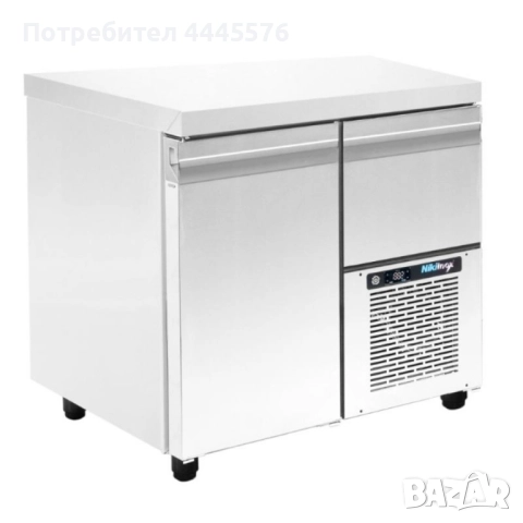 Хладилен работен плот – 89 см, 160 л, GN съвместим с горно охлаждане