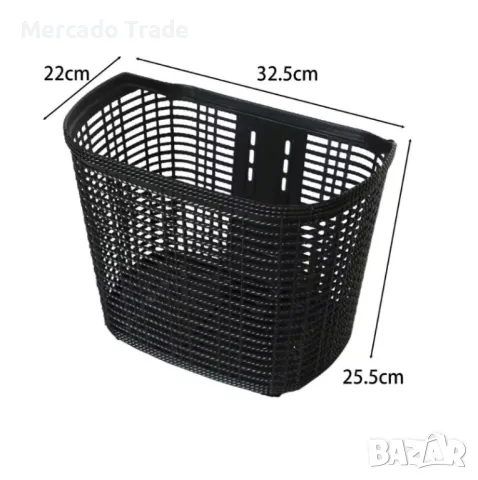 Кошница за велосипед Mercado Trade, Предна, Ситна мрежа, снимка 3 - Аксесоари за велосипеди - 49881564