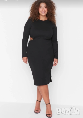 Черна официална рокля размер 2хл , снимка 2 - Рокли - 52850903