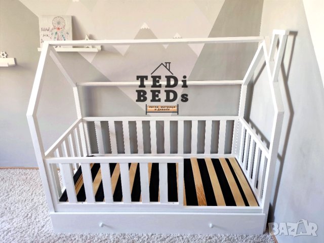 Модел: "ТЕДИ ЛУКС" | Детско легло къшичка | Легло Монтесори, снимка 2 - Мебели за детската стая - 42669970