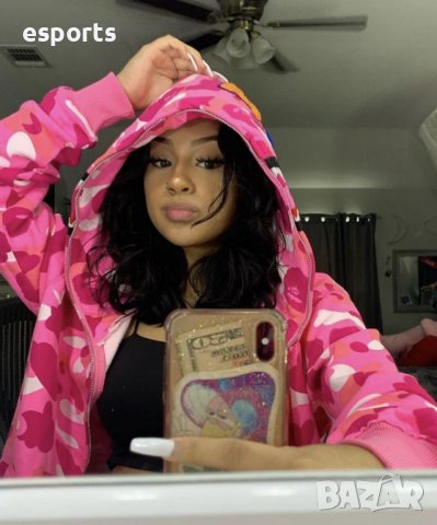 Суичър (блуза с качулка) Bape A Bathing Ape Pink Camo M L XL 2XL розов, снимка 2 - Суичъри - 36744454