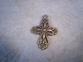ПОСРЕБРЕНО АЖУРНО МАЛКО НАГРЪДНО РЕТРО АРТ КРЪСТЧЕ 17552, снимка 7