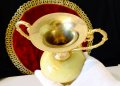 Бронзова ваза,амфора,оникс 1 кг.,позлата. , снимка 6