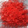Силиконови ластици за плитки - Червени 1000 броя пакет, снимка 2