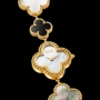 Van Cleef & Arpels VCA Mother of Pearl Onyx Alhambra Дамски Часовник, снимка 12