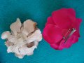 Подарък/Брошки 3Д - цветя: циклама и тигрова шарка, снимка 2