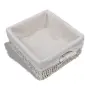 vidaXL Пейка за съхранение, бяла, 62x33x42 см, дърво от пауловния, снимка 5