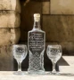 Гравирани комплекти бутилки  с чаши, снимка 4