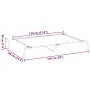 vidaXL Повдигнато легло кучета черно 150x90x20 cm Текстилен и стомана, снимка 8