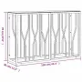 vidaXL Конзолна маса 110x30x70 cм неръждаема стомана и стъкло, снимка 6