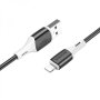 Borofone USB - Lightning (iPhone), Кабел 2.4A 1m BX79 / Черен / Баркод : 2402294