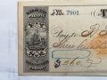USA 1871 The Bank of California чек за $ 960, снимка 2