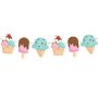 сладолед ескимо мелба Сладоледено парти парти гирлянд банер украса декор рожден ден