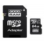 GOODRAM Micro SD 64GB, class 10 + adapter, снимка 2
