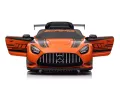 Mercedes-Benz GT3 AMG 12V - Детска акумулаторна кола, Оранжев, EVA гуми, снимка 2