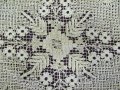19 век Ръчно Плетена Покривка за Маса, снимка 6