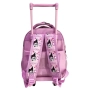 Ученическа раница на колелца Kuromi, Розов, 27x15x39см., снимка 3