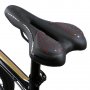 Универсална силиконова седалка за колело / велосипед, черна с червено, снимка 3