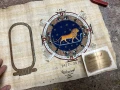 Египетски папирус ръчно рисуван със зодиакален знак лъв, снимка 5