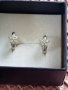 Сребърни обеци с циркони , снимка 3